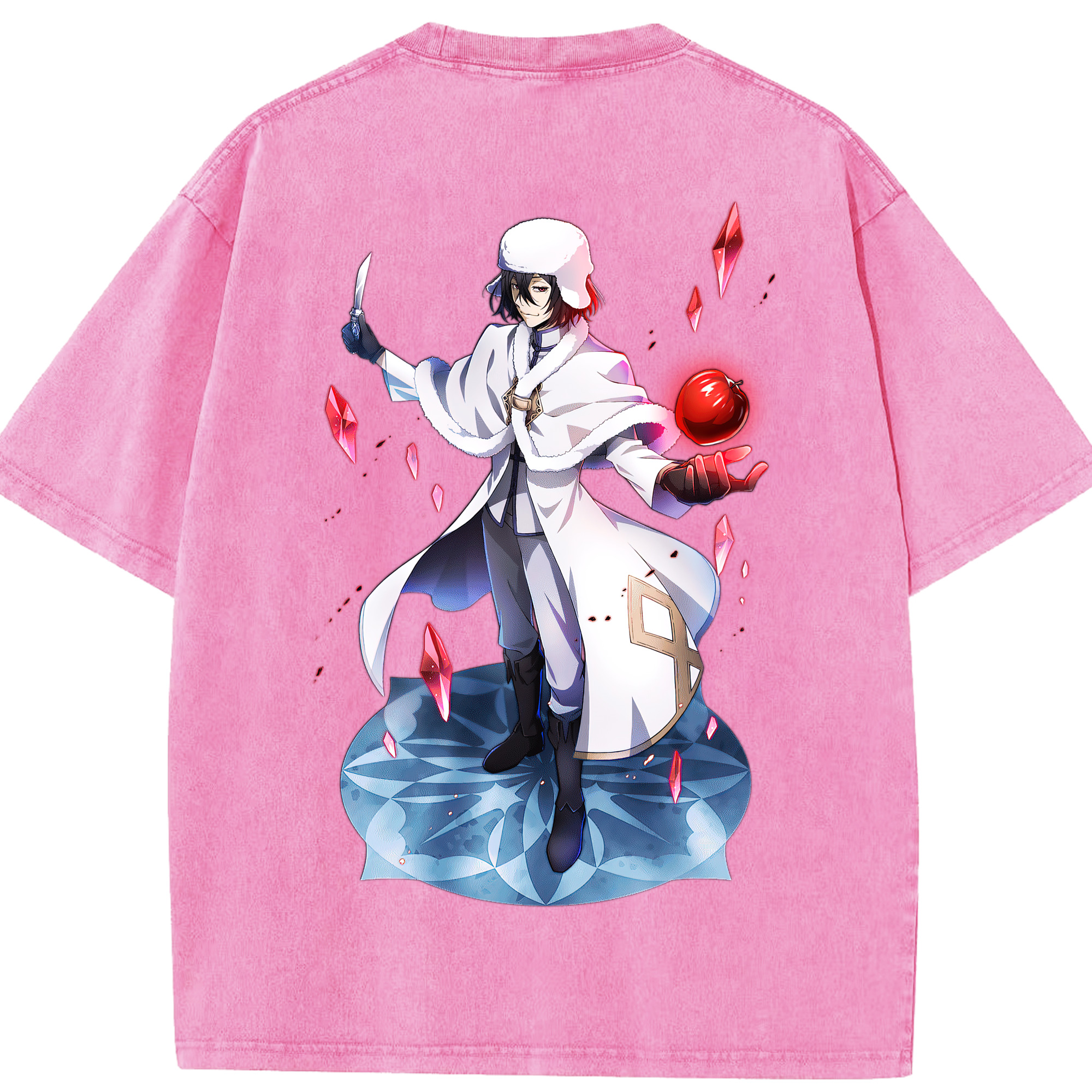 （画像用） 文豪ストレイドッグス Bungo Stray Dogs 綿100% ヴィンテージ風 半袖Tシャツ（背面プリント）